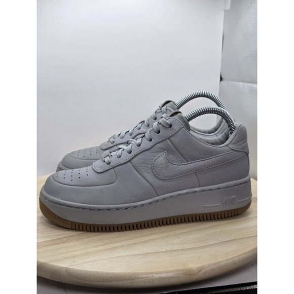 NIKE AF1 LOW UPSETP PINNACLE MATTE SILVER 856477 001 AIR FORCE 1 Wmn Sz 7 Lthr - Picture 1 of 10
